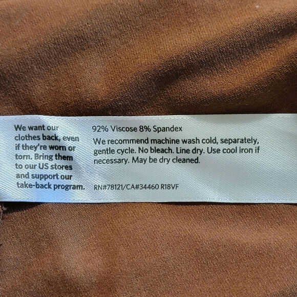 Eileen Fisher T Shirt Dress Short Sleeve Mini Brown Relaxed Fit Minimalist Small - Picture 9 of 10